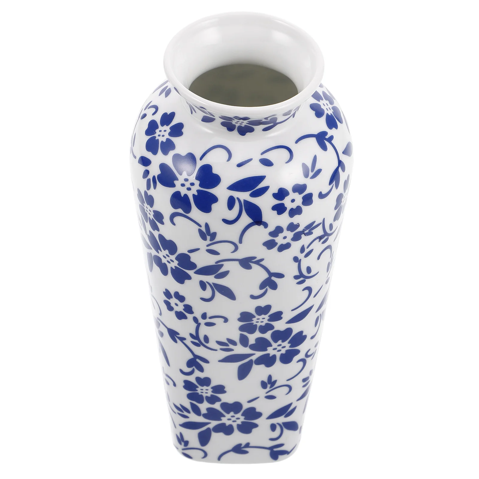 

China Ceramic Blue and White Porcelain Flower Vase Vintage Handmade Decorative Vase for Living Room Table Centerpiece Office
