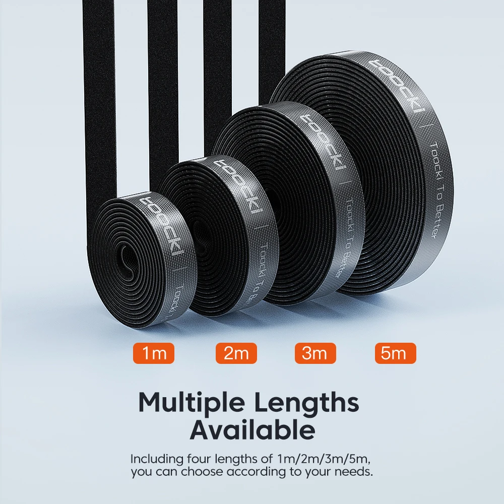 Toocki 5M Cable Organizer Wire Winder ties Earphone Mouse Cord Management USB Charger Cable Protector For iPhone Samsung Xiaomi