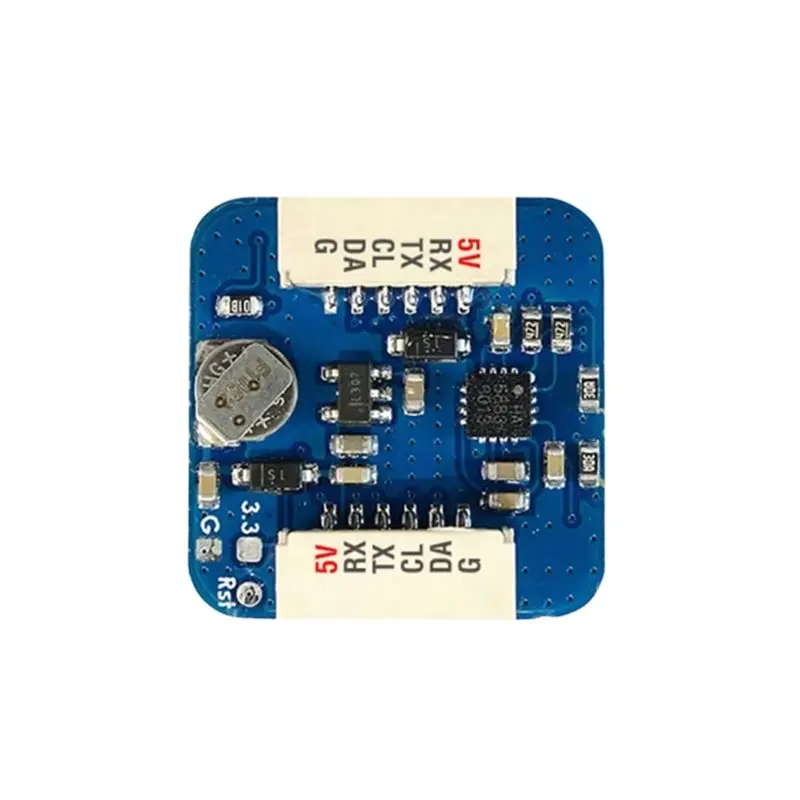 ABDE-For FPV Racing Drone Fixed-Wing RC Aircraft Compatible For Matek Systems GNSS M10Q-5883 M10 GPS Module QMC5883L Receiver Co