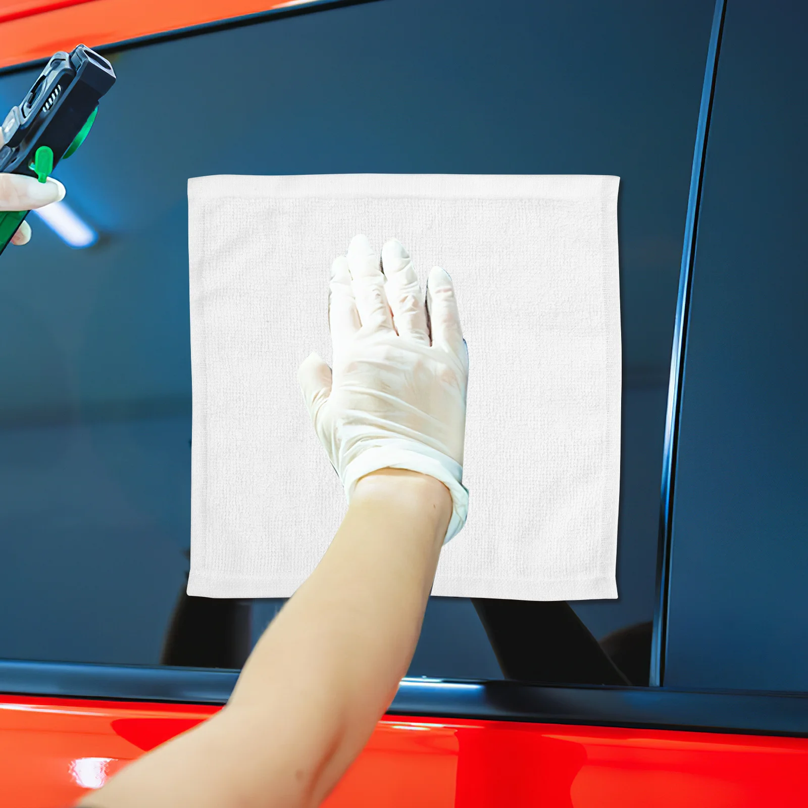 

24Pcs Cotton Disposable Hand Towels Soft Absorbent Square Bathroom Towels Hotel Restaurant Multipurpose Cleaning Cloths