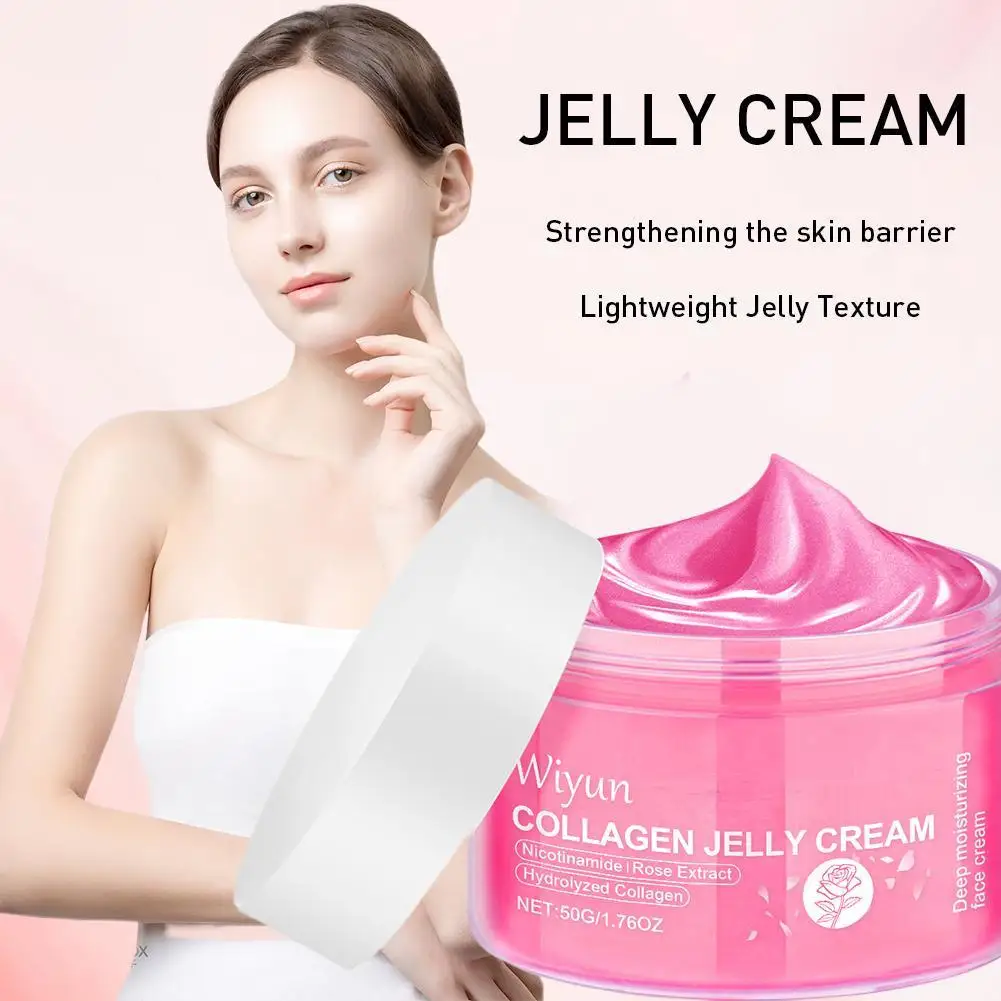

Коллагеновый розовый желейный крем, ниацинамид, увлажняющий, осветляющий, успокаивающий, увлажняющий, удаляет комедоны, укрепляет кожу барьер