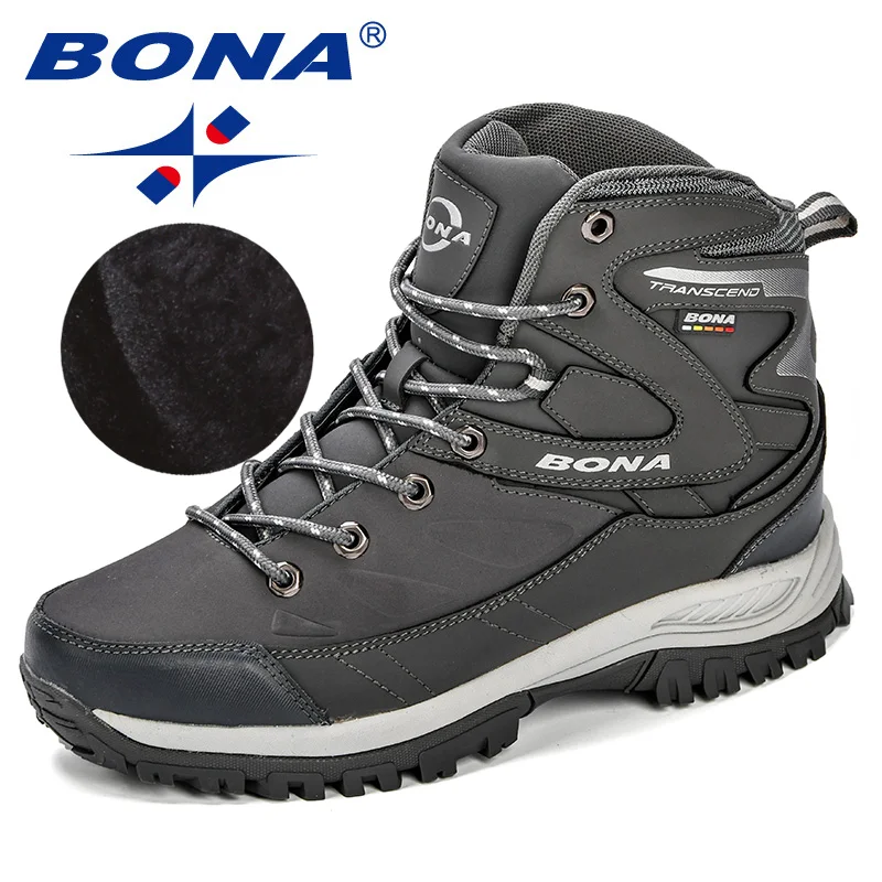 BONA Nieuwe Hot Style Heren Wandelschoenen Winter Outdoor Wandelschoenen Jogging Schoenen Bergsport Laarzen Klimschoenen