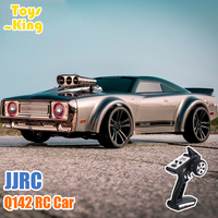 JJRC RC Retro High Speed Car LED Q142 Full Proportion Electric All-Wheel-Drive Muscle Drift Trucks Boys Toys Gift For Children