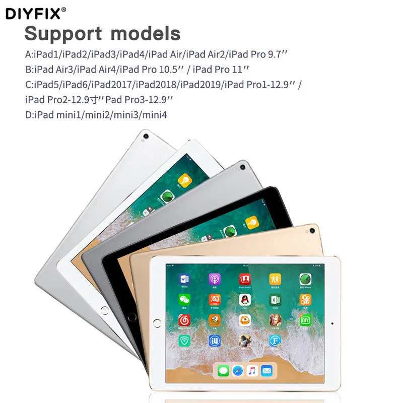 Mechanic PAD4 Power Boot Cable For iPad Mini1/2/3/4 iPad1/2/3/4/5/6 iPad Air iPad Pro Battery-free Power Supply Boot Test Cable