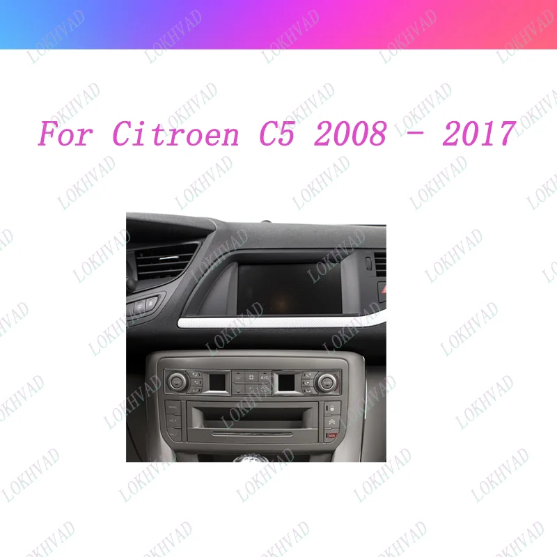 10 inch Car Radio Fascias Frame For Citroen C5 2008  - 2017 DVD Stereo Dashboard Panel Power Cord Canbus Trim Kit Adapter