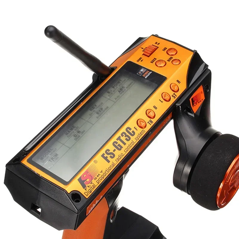 FLYSKY FS-GT3C GT3C 2.4G 3CH المدمج في 3.7 فولت 800 مللي أمبير بطارية الارسال مع استقبال GR3E #4