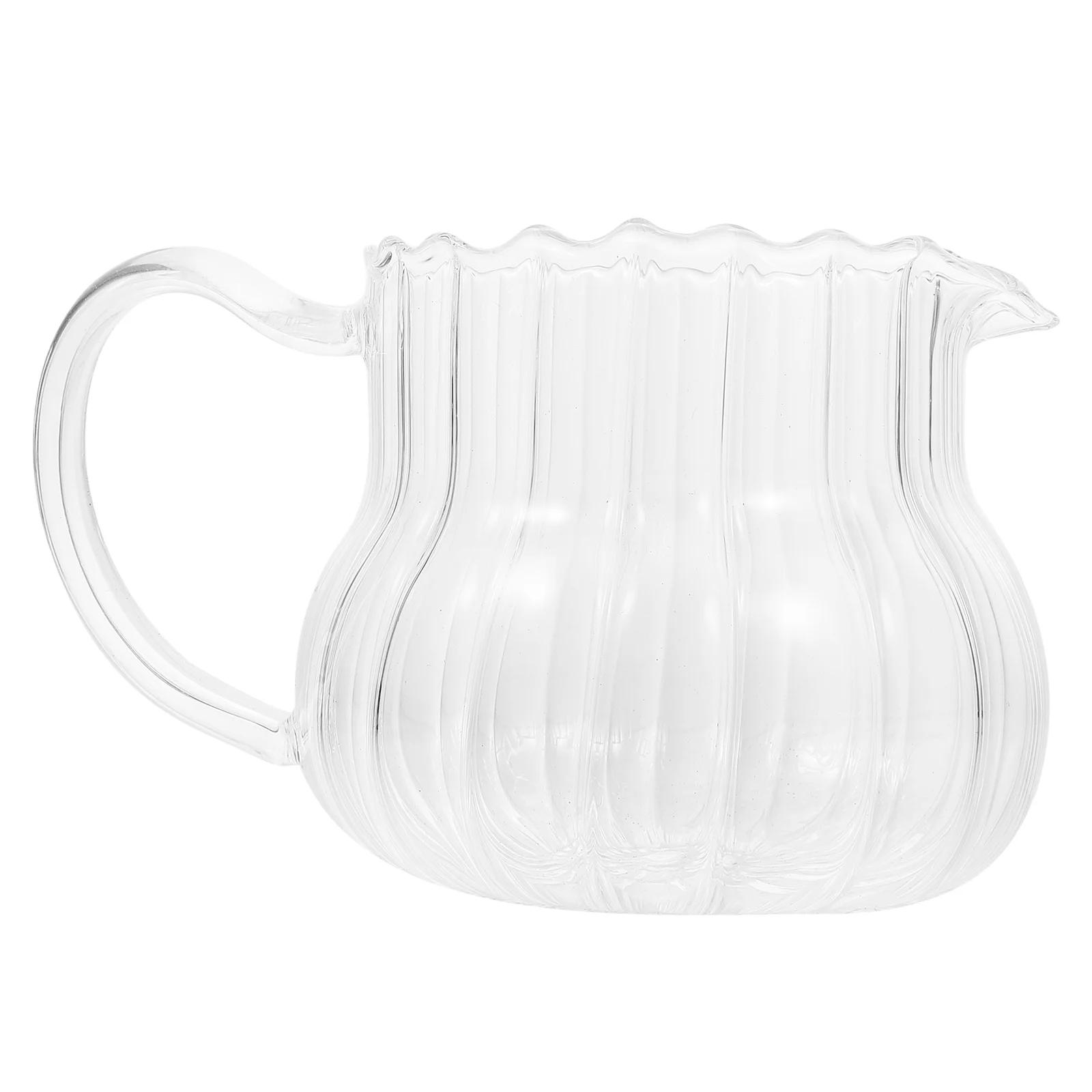 

Glass Coffee Frothing Cup Milk Jug Wear-Resistant Smooth Surface Kitchen Sauce Holder for Cafes Dessert Shops