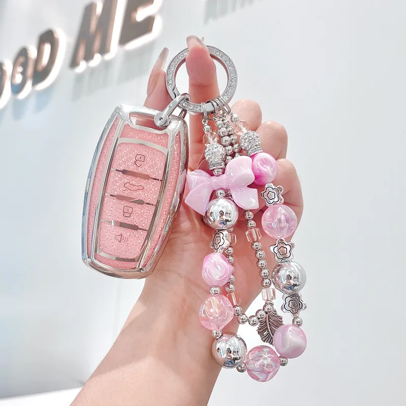 

TPU Car Remote Key Cover Case Holder shell Chain Bag Keyring Fob For GWM Haval New H6 HEV PHEV Jolion S Dargo H9 H2 Hover F7