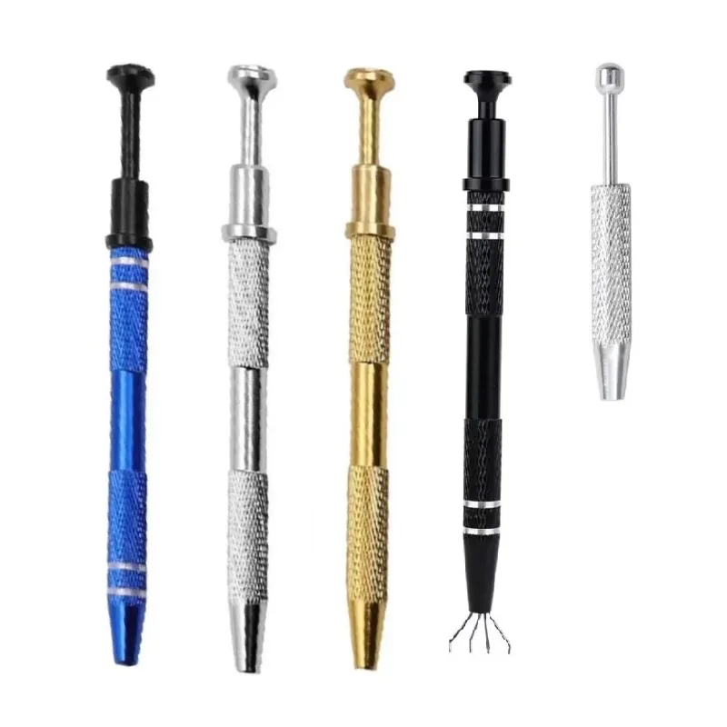 1Pc 4 Prongs Precision Gem Grabber Pick Up Tool For Jewelry Beads Piercing Balls IC Chips Small Electronic Components