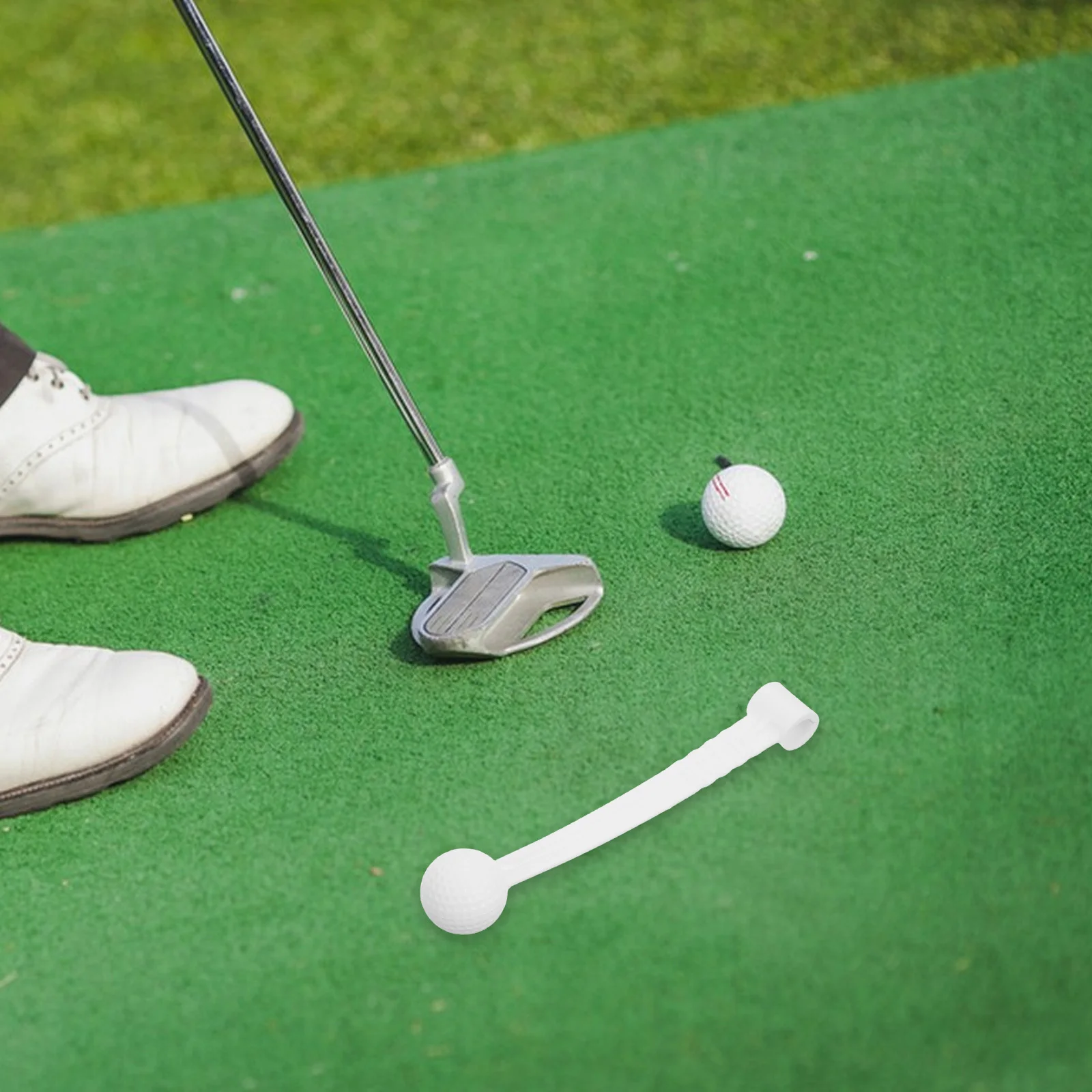 Tiang Latihan Ayunan Golf Portabel Pe yang Tahan Lama, Alat Latihan Golf Ringan untuk Latihan Ayunan di Rumah dan Luar Ruangan