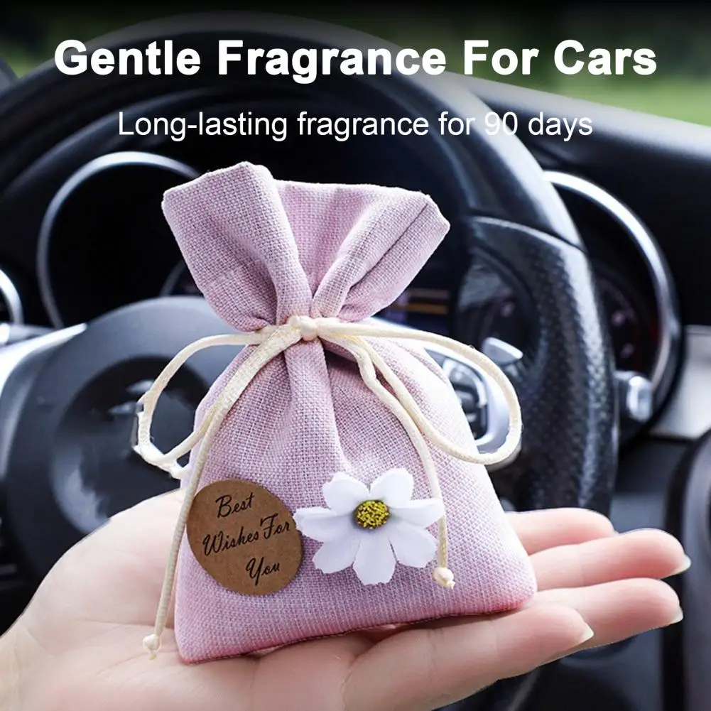 

Natural Car Air Freshener Long-lasting Car Aromatherapy Pendant Fragrant Bag Safe Odor Eliminators for Vehicles Trucks Non-toxic