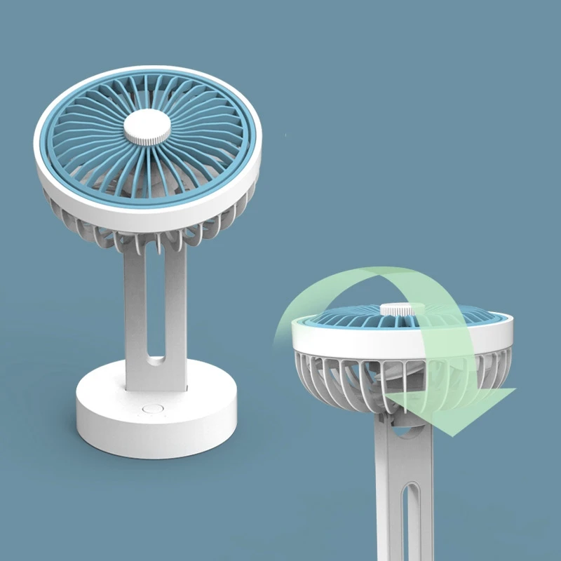 ใหม่กลางแจ้งแบบพกพามือถือ USB ชาร์จพัดลมขนาดเล็ก MINI Silent Desktop พัดลมขนาดเล็ก 180 องศาหมุนพัดลม
