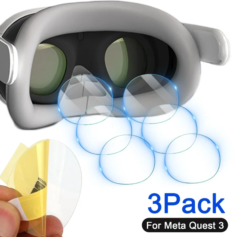 VR Headset Helmet Lens Film for Meta Quest 3 Accessories HD Clear Protective Film for Meta Quest3 Camera Lens Screen Protectors