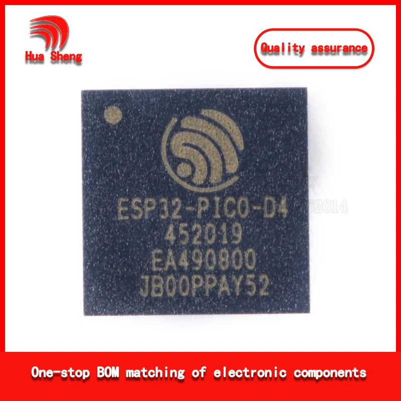 Brand New Genuine Esp32-Pico-D4 Qfn-48 Dual-Core Wi-Fi&Bluetooth Mcu Wireless Transceiver Chip