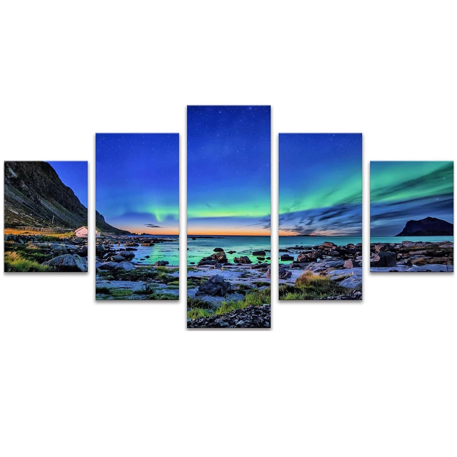 

Aurora Borealis полная алмазная живопись Настенный декор Северное сияние Настенное искусство 5D мозаика Зимняя Аляска Горный пейзаж вышивка