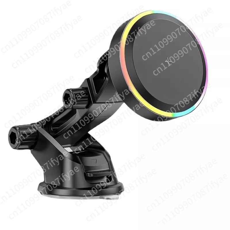 

Магнитный беспроводной автомобильный держатель-зарядка 15 Вт для телефона с функцией навигации, на присоске