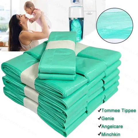 Tommee Tippee Sangenic Simplee 및 Twist&click 및 Sangenic Tec,Angelcare와 호환되는 1/5/10Pc 기저귀통 리필 백
