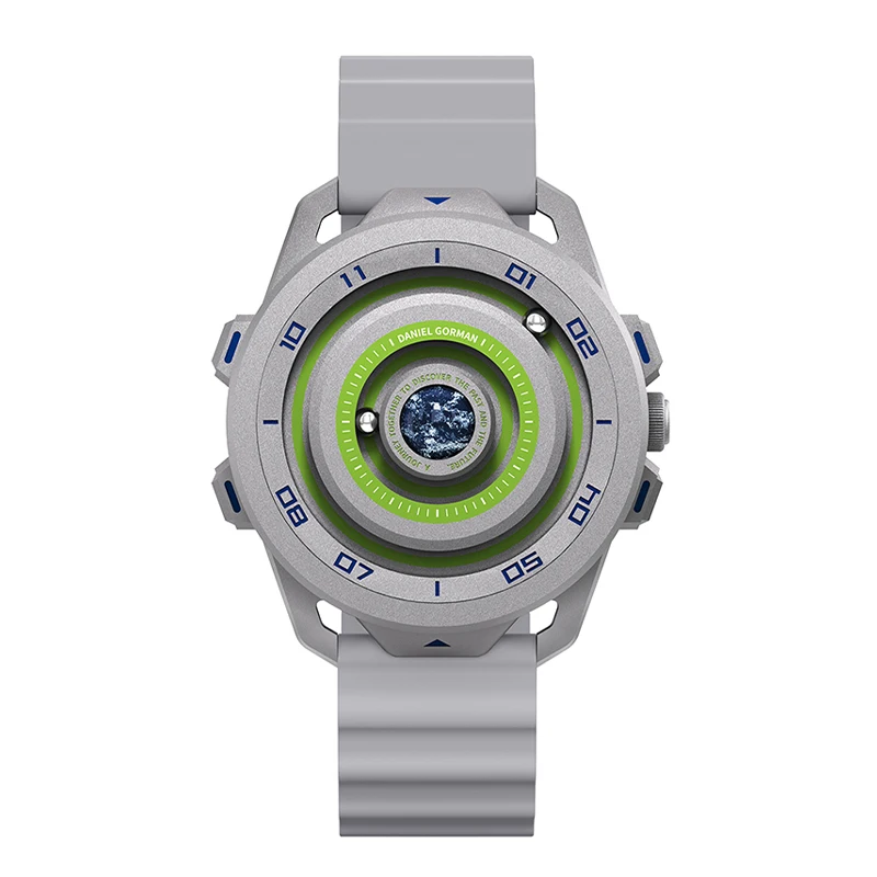 นาฬิกาข้อมือควอตซ์คุณภาพดี ดีไซน์พิกเซลอาร์ต แนวคิดเมทริกซ์ลูกปัดแม่เหล็กกันน้ำสำหรับผู้ชาย แฟชั่น Daniel Gorman