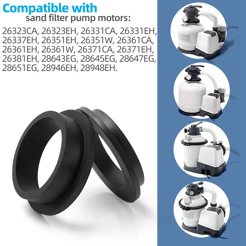 11228 11412 L-Shape O-Ring Gasket Replacement For Intex Sand Filter Pumps Motor Seals Repair Set Parts