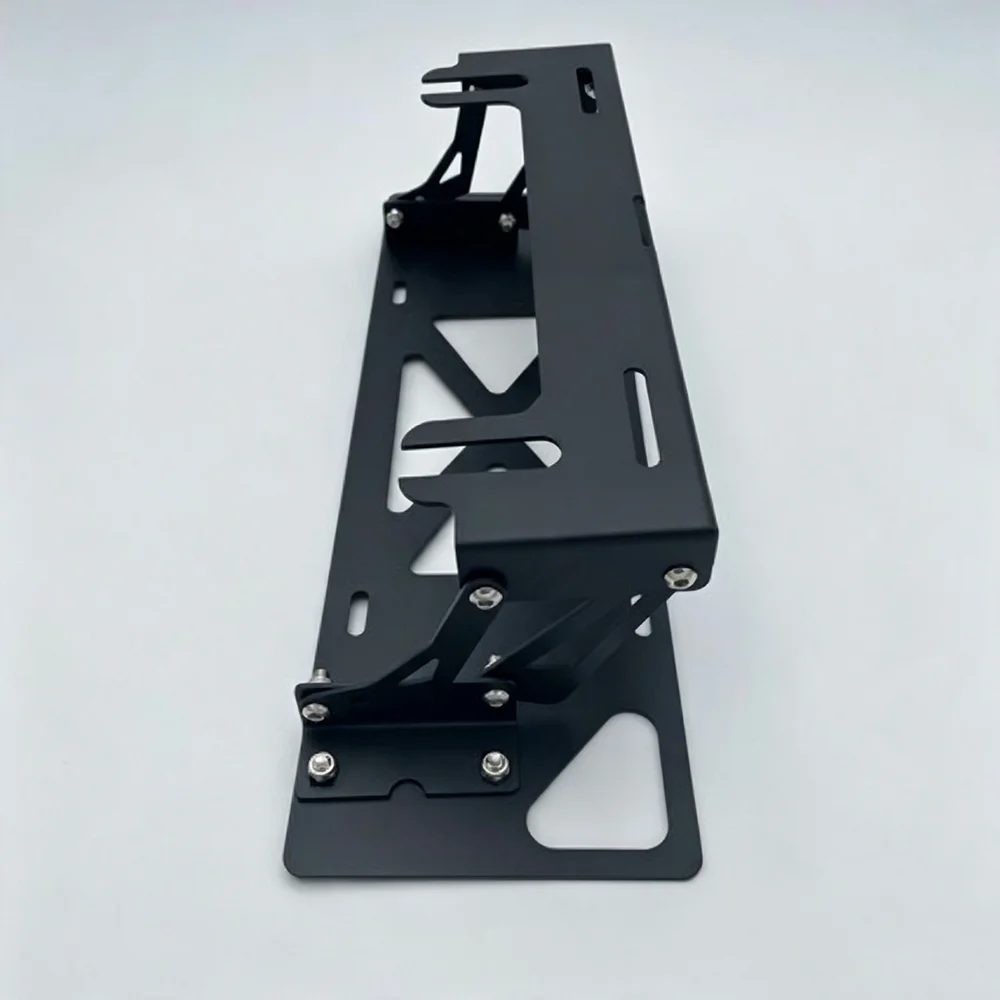 Retractable License Plate Frame Flipper Sliding Plate Holder Bracket For Wrangler F150 Tundra BJ40 Off-road Modification Parts - view 5
