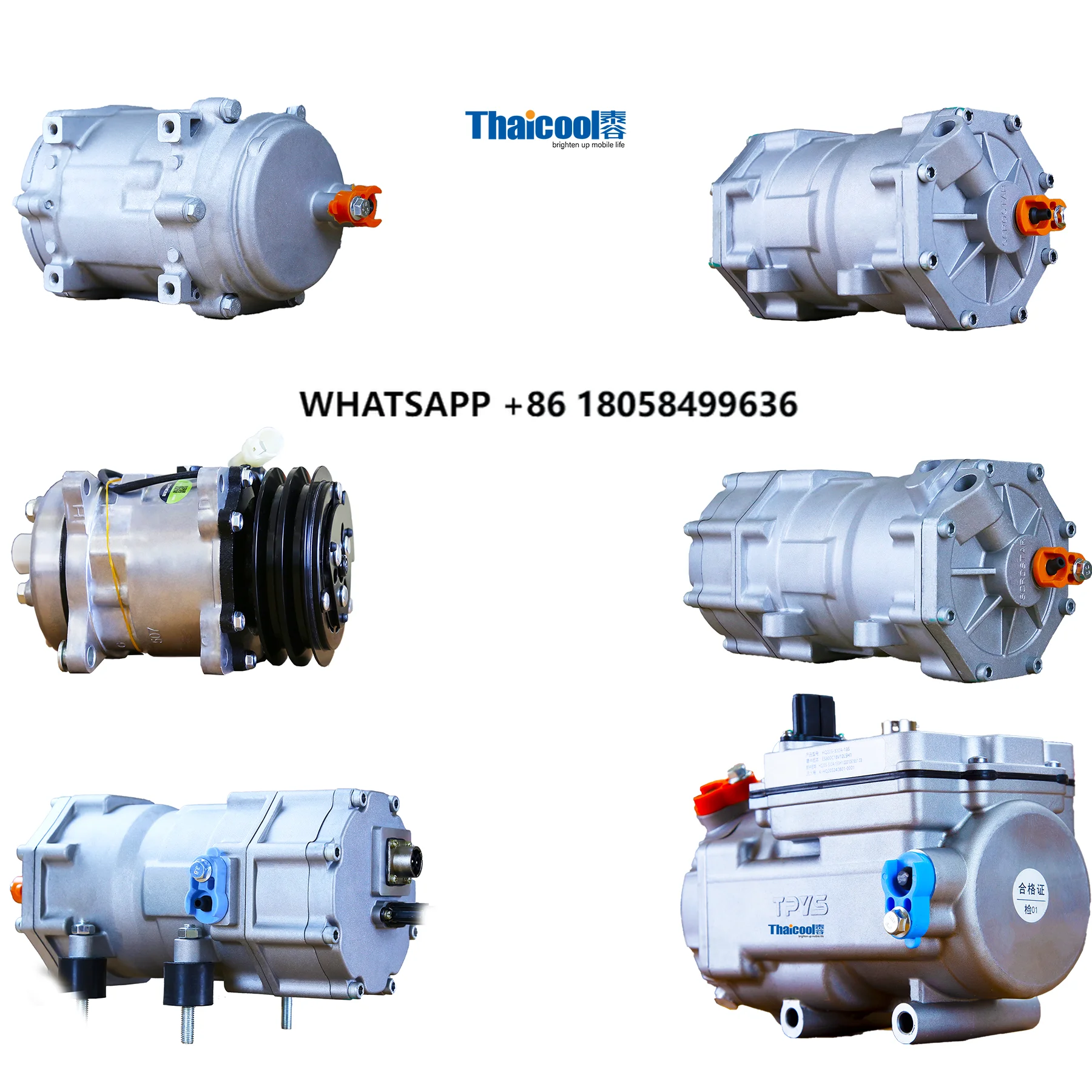 

Customized 2.1KW Auto air Conditioning System A/c Scroll Compressor 320v Car air Conditioning vortex Integrated Compressor