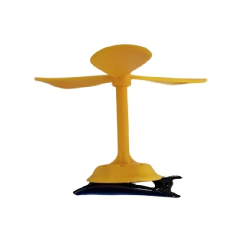 

652F Rotating Bamboo Windmill Hairclip for Theme Parties Child Side Clip Lovely Windmill Hair Barrettes for Party Gathering