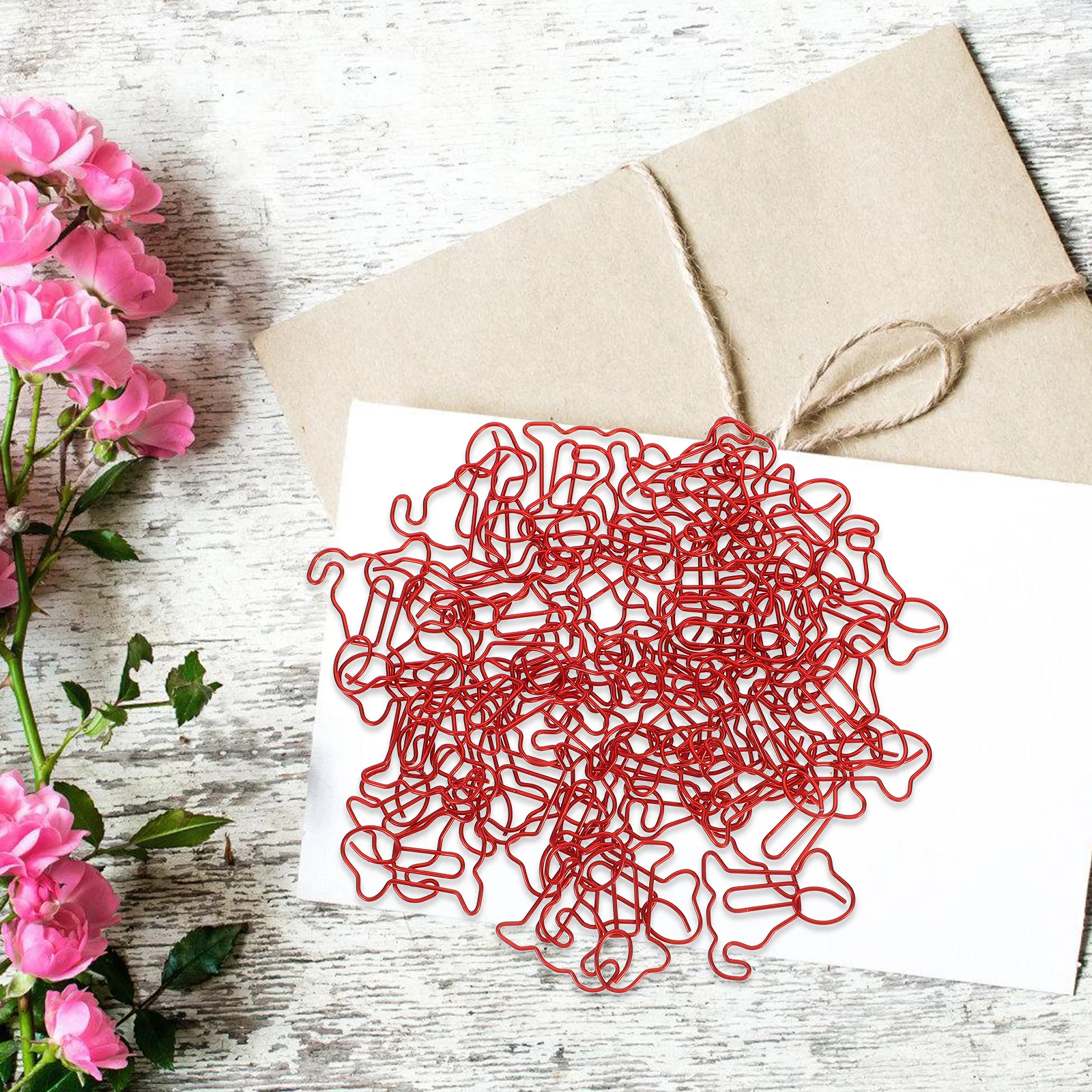 

50Pcs Cute Dog Paper Clips Small Novelty Animal Bookmark Clips for Office School Home Use Cat Paperclip Office Supplies