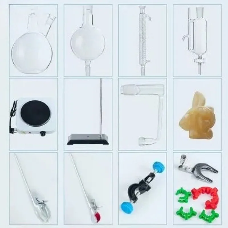 for 2000ml Essential Oil Extraction Separator Apparatus Herbal Essence Distillation Kit Aromatherapy Oil Making Lab Tools