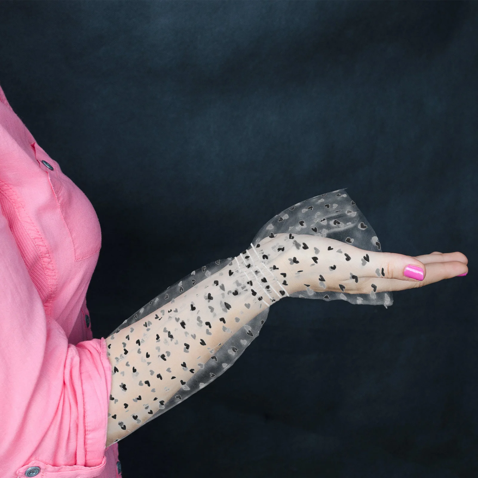 

1Pair Women's Sheer Mesh Sun Protection Sleeves Lightweight Breathable Arm Covers for Outdoor Sports Driving Travel Cooling Uv