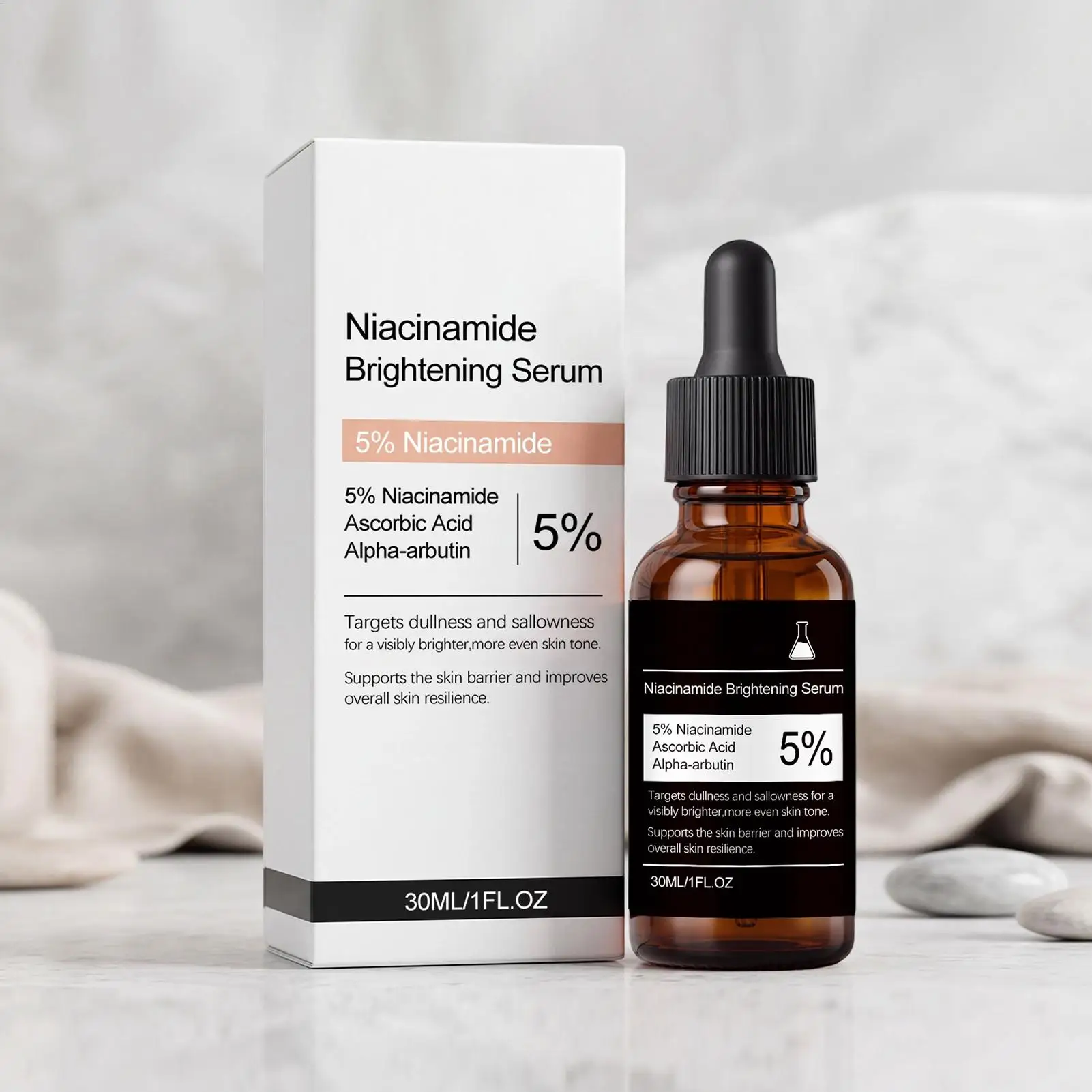 Aceite Facial Aclarante de 30 ml, Suero Aclarante con Niacinamida, Antienvejecimiento, Blanqueador, Reduce los Poros, Hidratante