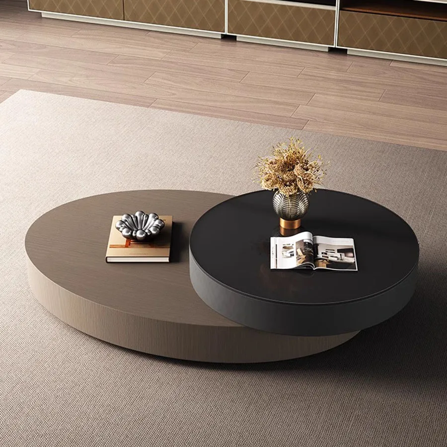 

Italian Home Coffee Table Modern Living Room Unique Coffee Table Platform Sofa Corner Elipse Topper Luxury Mesa Centro Furniture