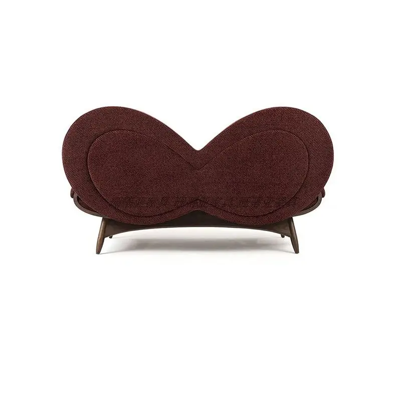 Retro style solid wood sofa chair Middle ancient style living room leisure chair
