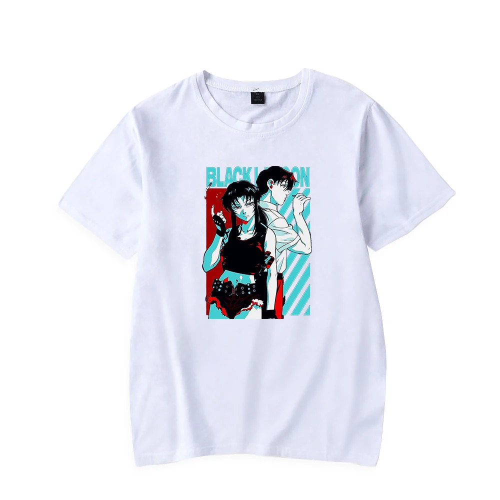 Camisetas con estampado gráfico de LAGOON Revy para hombre, ropa de calle Harajuku, de Manga, de verano, 2022