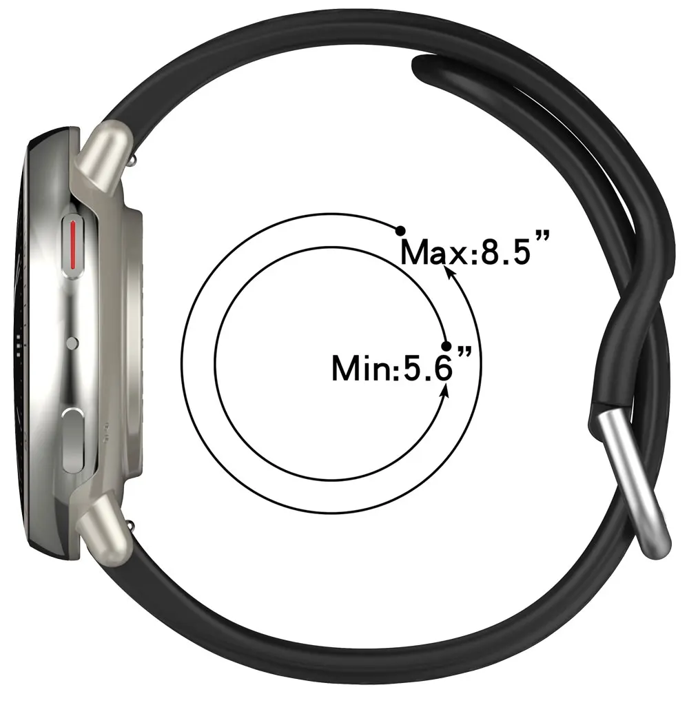 Sport Silikon Armband Für Amazfit Active 2 Original atmungsaktive Armband Intelligente Correa Amazfit Active 2 Armband zubehör – Detail 2