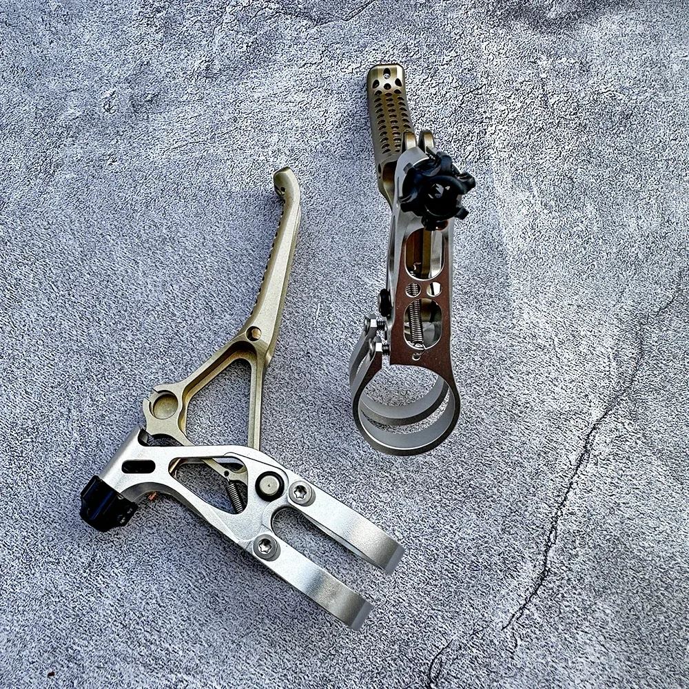 رافعة الفرامل V-Brake UltraLevers 3 |   دراجة خفيفة 48 جرام عتلات الفرامل 22.2 مللي متر المقود ل Brompton/MTB/Folding/BMX
