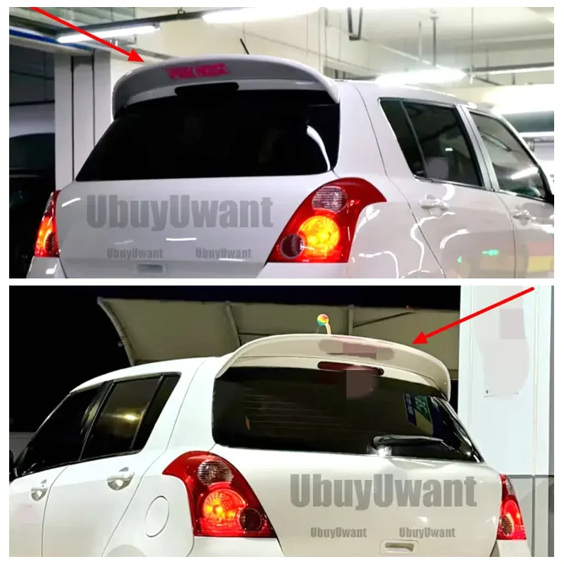 

Carbon Fiber Rear Roof Spoiler Fit for Suzuki Swift ZC11 ZC71 ZC31S Mk3 2005 2006 2007 2008 2009 2010 Spoon Style