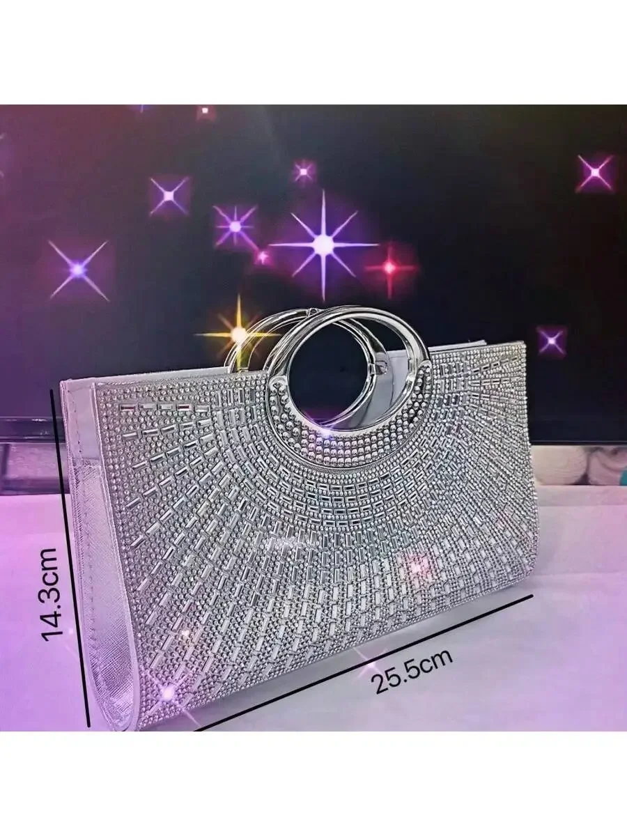 

Rhinestone Clutch Bag Evening Party Handbag For Women