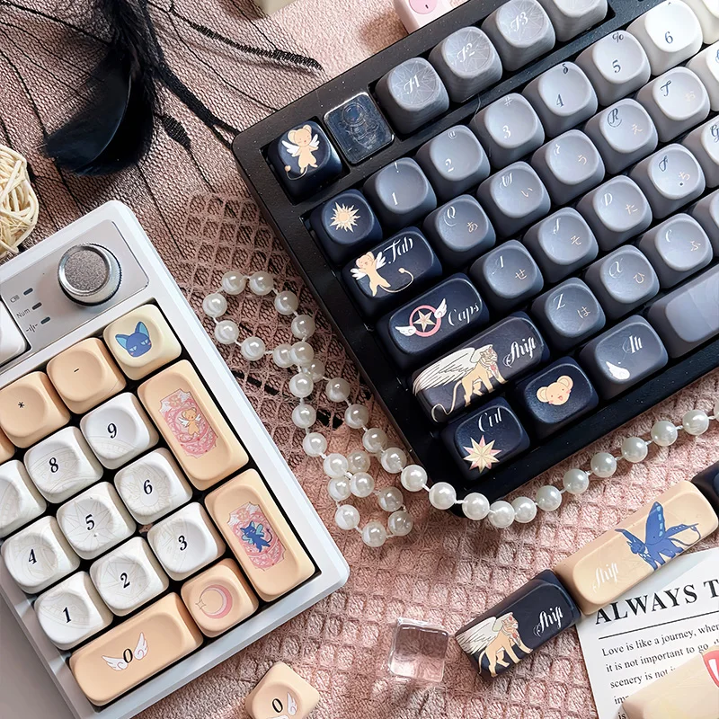 

Профиль MOA, тема звездного моря, термосублимация, набор колпачков для ключей «сделай сам», PBT для механической клавиатуры MX Switch, периферийные устройства