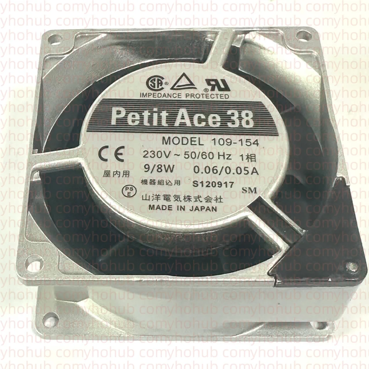 

Sanyo Denki 109-154 AC 230V 9/8W 80x80x38mm Server Cooling Fan