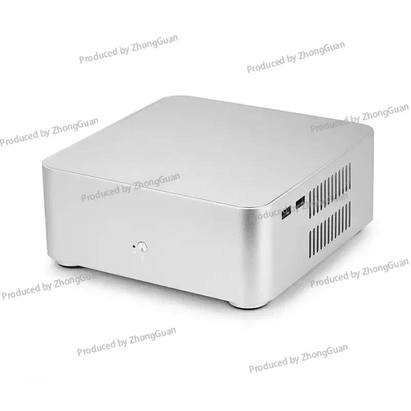 All-aluminum Small Chassis HTPC Desktop Small Main Box Industrial Control Office Full Height Back Hanging ITX Mini Chassis