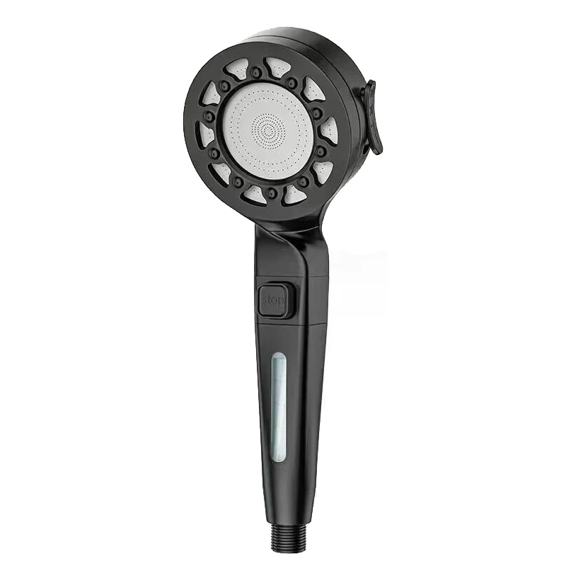 High Pressure Shower Head Water Saving 4 Modes Shower Heads Adjustable One-Key Stop Water Massage Sprayer Bathroom Accessories