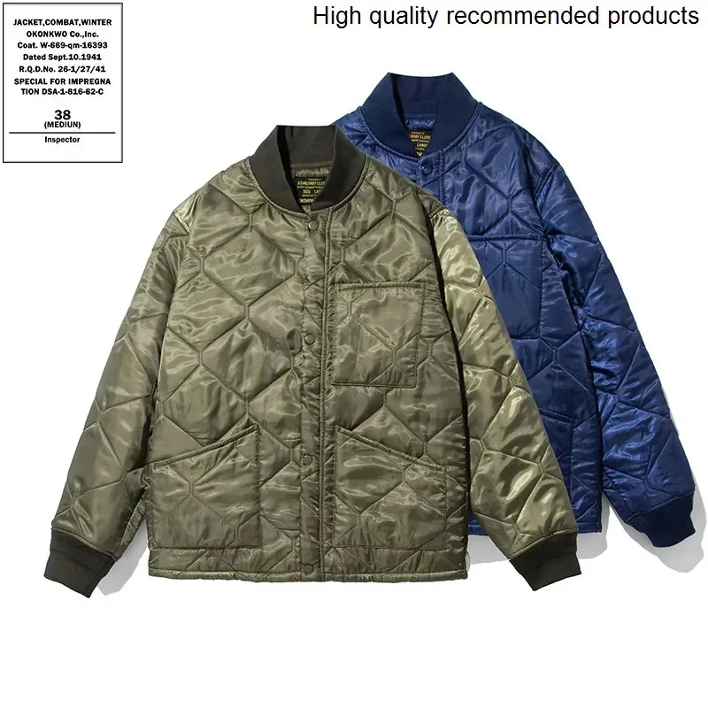 

jacket OKONKWO M65 Ami liner Khaki CWU9P cotton-padded jacket warm casual suit men