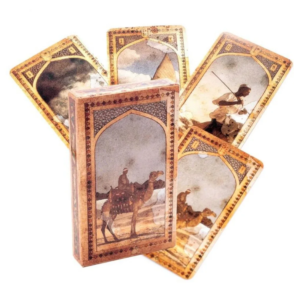 9*6cm Old Arabian Lenormand Oracle Cards Tarot for Fate Divination Board Game Deck with PDF Guidebook