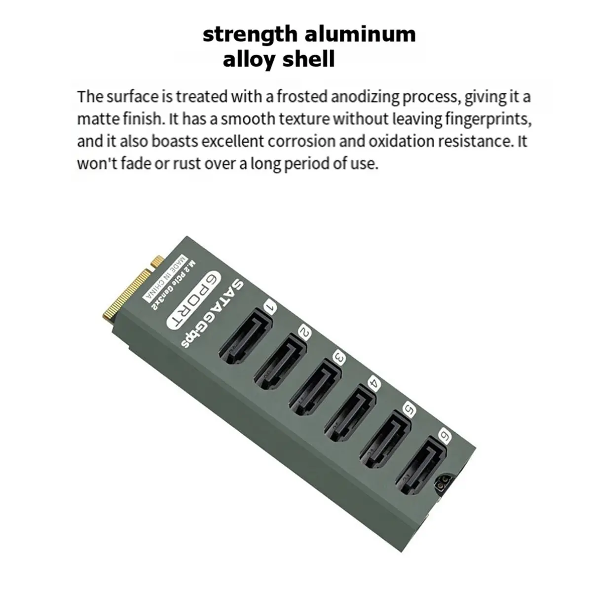 giftnew M2 M-EKY PCIE3.0 to SATA6G 6 Port Expansion Card M.2 to SATA 3.0 Expansion Card Network Storage Hard Disk Expansion