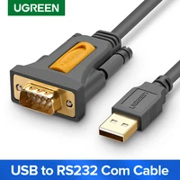 Ugreen-Adaptador de Cable USB a RS232 COM, puerto Serial PDA 9 DB9, pl2303 para Windows 7 8,1 XP Vista Mac OS, USB RS232 COM