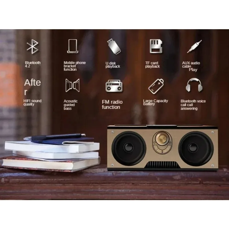 Speaker Bluetooth Nirkabel Portabel Speaker Volume Tinggi Penyisipan Kartu Mobil Rumah Tangga Kecil Speaker Ponsel Kelas Subwoofer