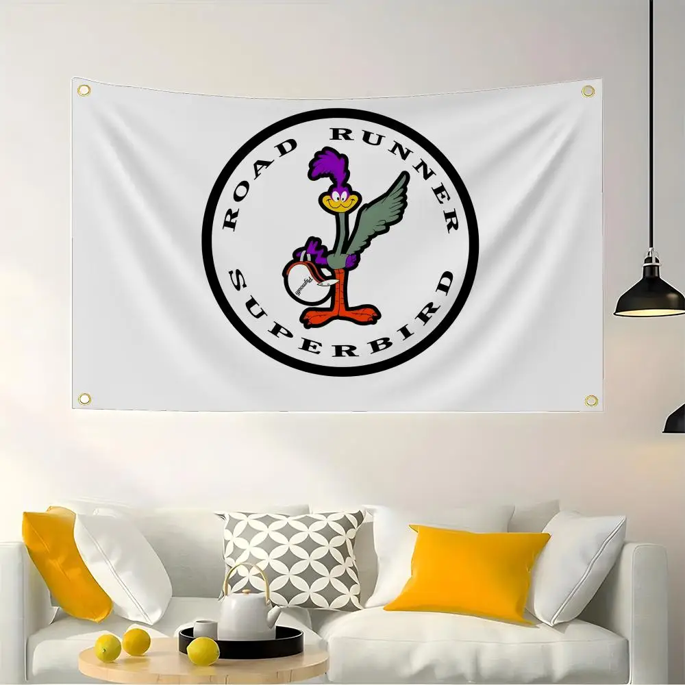 P-Plymouth R-Roadrunner Flags Indoor and outdoor decorative flags, custom furniture, wall and garden decorations