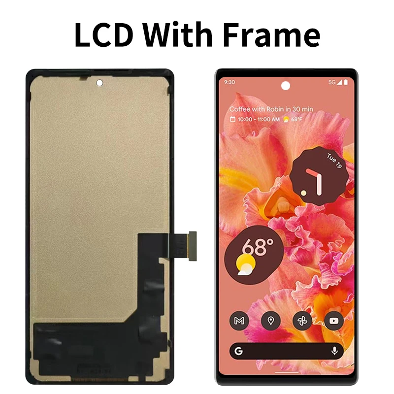 6.4“ TFT Quality For Google Pixel 6 LCD GB7N6 G9S9B16 G9S9B Display Touch Screen Digitizer Assembly For Google Pixel 6 Display