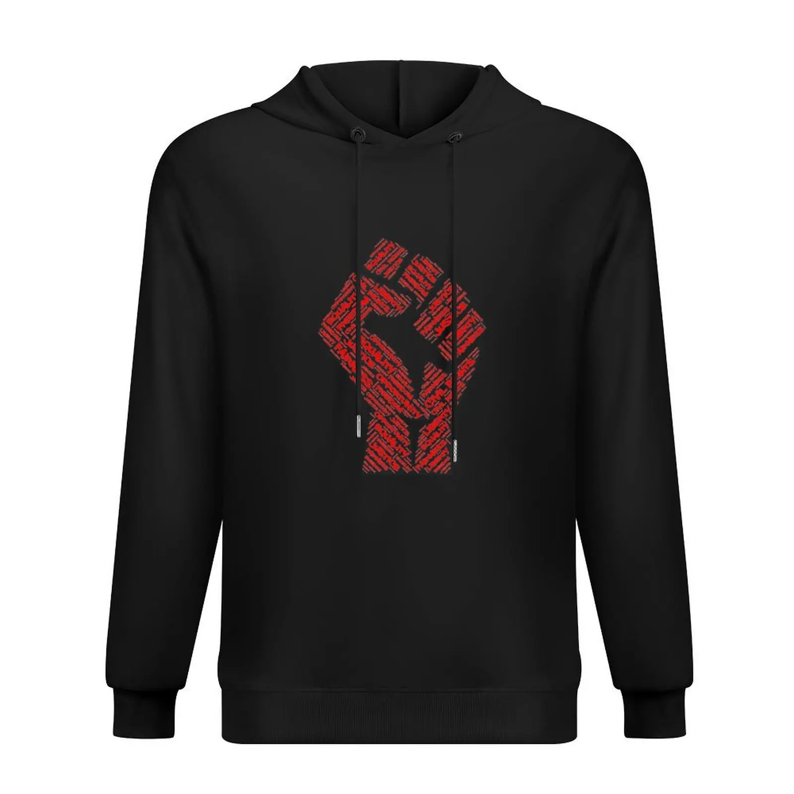 

Civil Rights Black Power Fist Justice Word Cloud Design Hoodie korean clothes men's winter sweater men's coat tracksuit