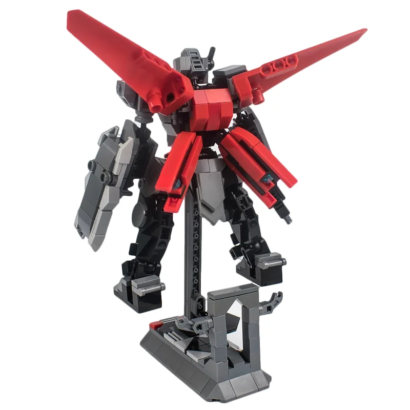 Bloques de construcción MOC Mech, Mech humanoide, ensamblaje de máquina de guerra, modelo enchufable, juguete de bloques de construcción para niños